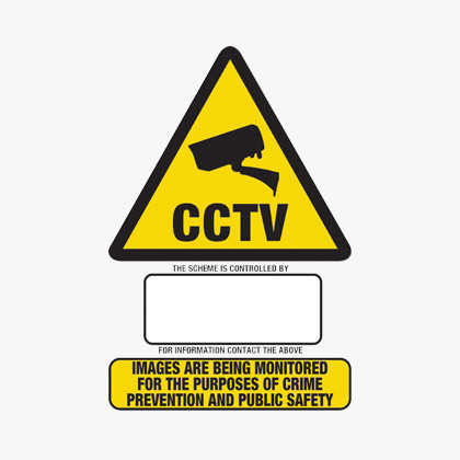 A3 CCTV WARNING SIGN