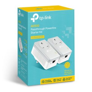 Passthrough Powerline 600 Starter Kit, 1 Port