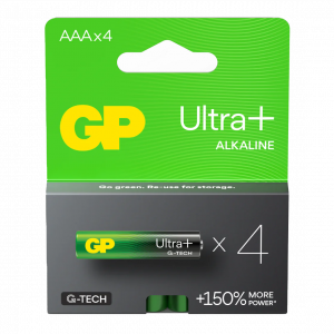 GP Ultra+ Alkaline AAA Batteries