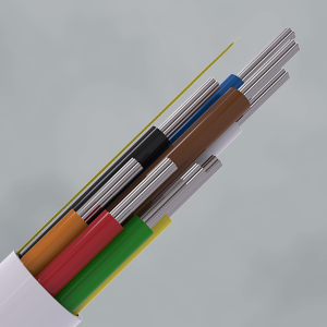 Intruder Alarm Cable | 8 Multi Core | TYPE 3 | Eca | LSF | White | 100m