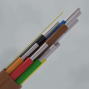 Intruder Alarm Cable | 8 Multi Core | TYPE 3 | Eca | PVC | White & Brown