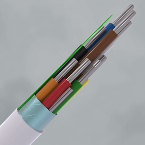 Intruder Alarm Cable | 8 Multi Core | TYPE 1 | Cca | LSZH | White | 100m